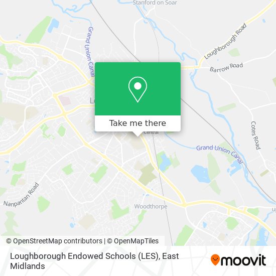 Loughborough Endowed Schools (LES) map