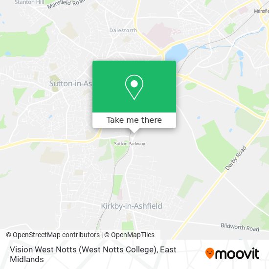 Vision West Notts (West Notts College) map