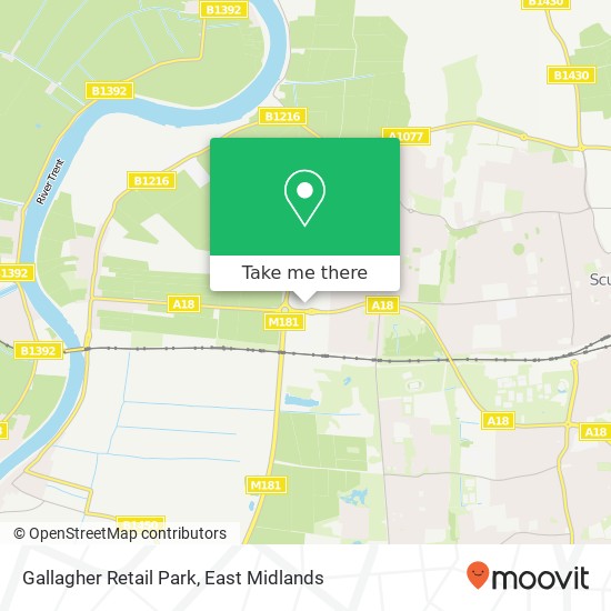 Gallagher Retail Park map