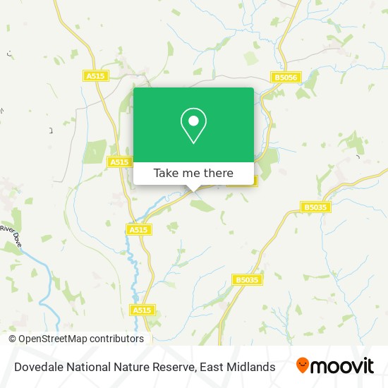 Dovedale National Nature Reserve map