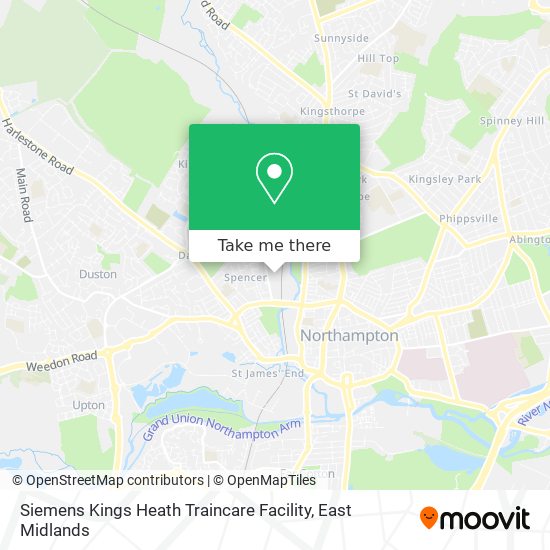 Siemens Kings Heath Traincare Facility map