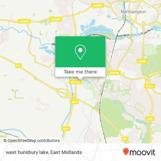 west hunsbury lake map