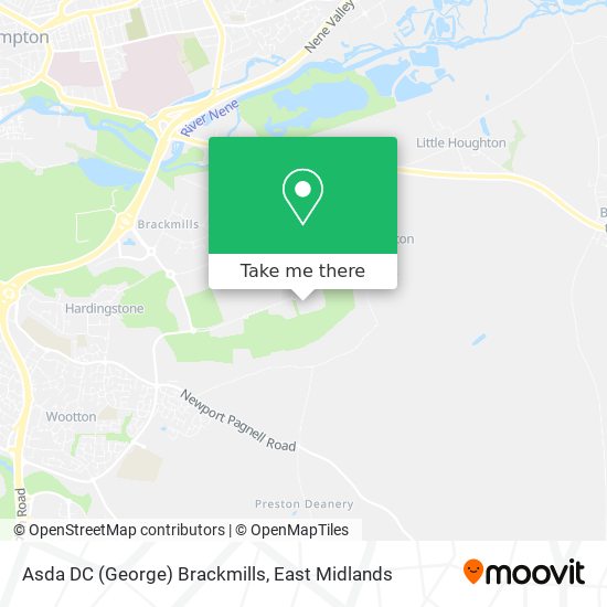 Asda DC (George) Brackmills map