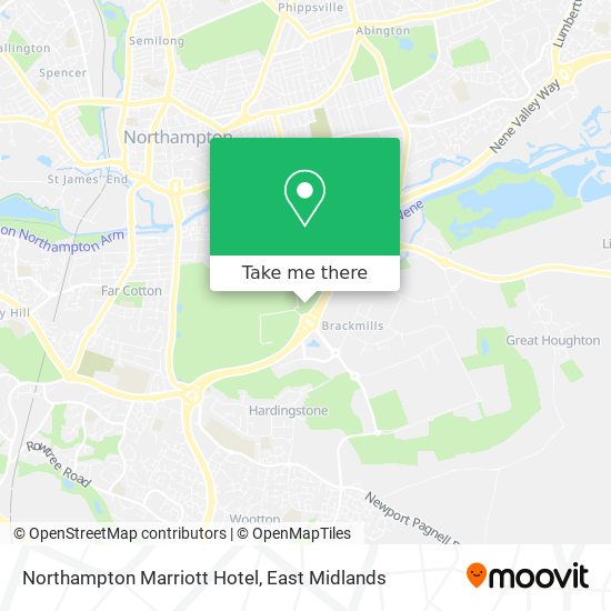 Northampton Marriott Hotel map