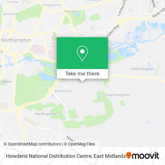 Howdens National Distribution Centre map