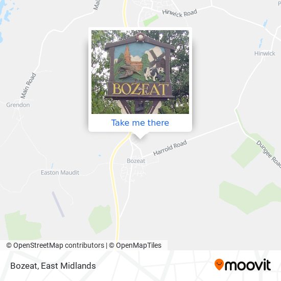 Bozeat map