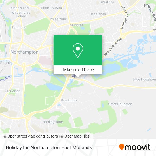 Holiday Inn Northampton map