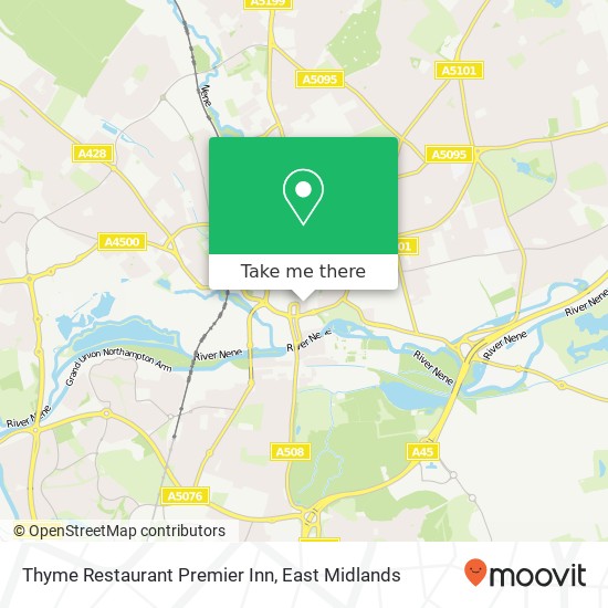 Thyme Restaurant Premier Inn map