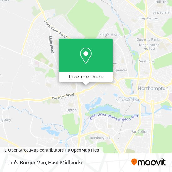 Tim's Burger Van map