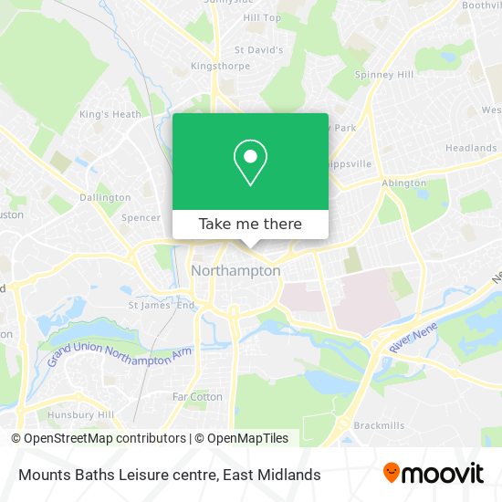 Mounts Baths Leisure centre map