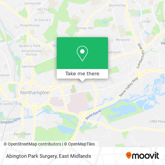 Abington Park Surgery map