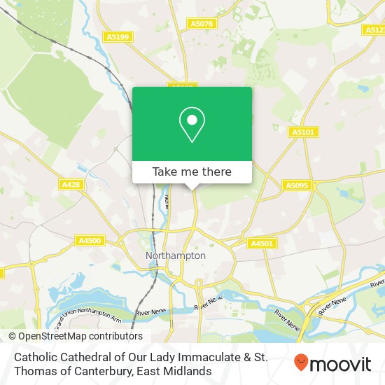 Catholic Cathedral of Our Lady Immaculate & St. Thomas of Canterbury map