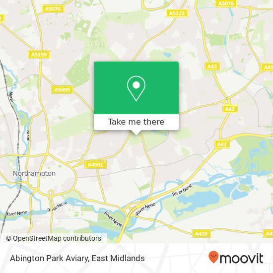 Abington Park Aviary map