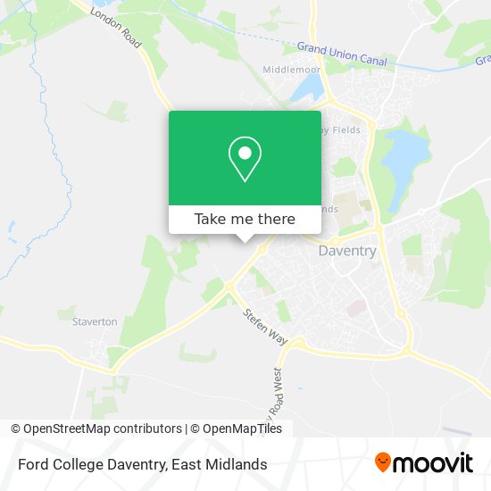 Ford College Daventry map