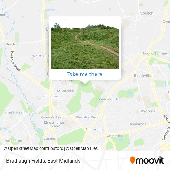 Bradlaugh Fields map