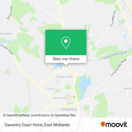 Daventry Court Hotel map