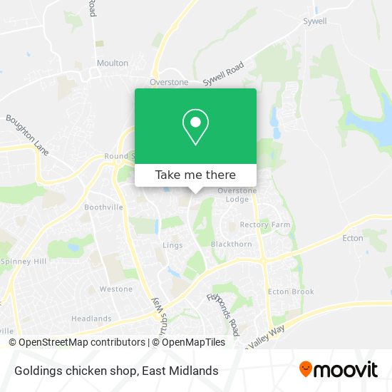 Goldings chicken shop map