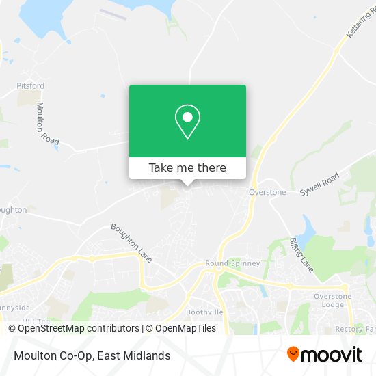 Moulton Co-Op map