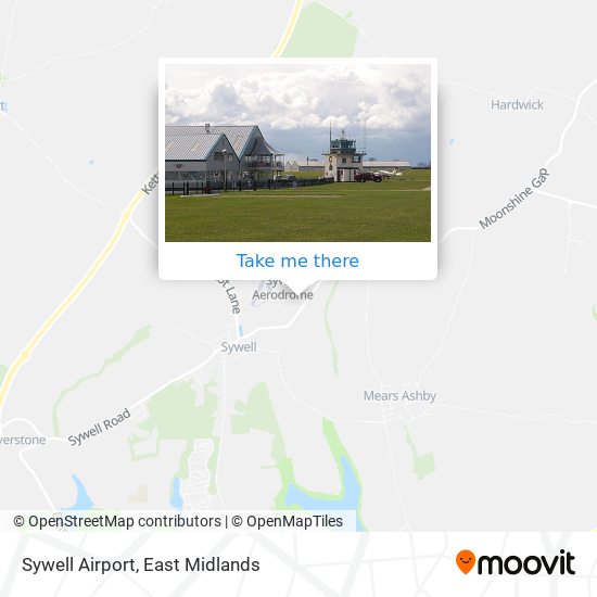Sywell Airport map