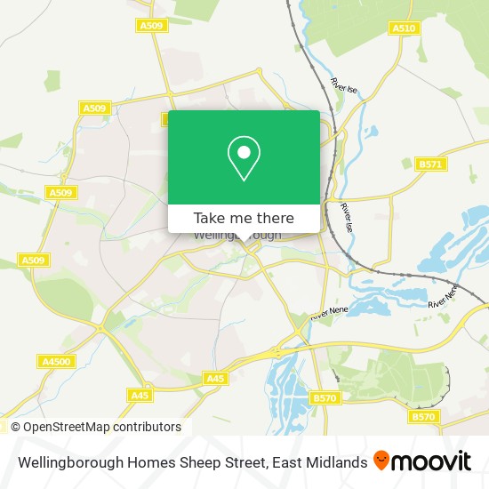 Wellingborough Homes Sheep Street map