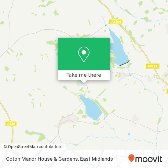 Coton Manor House & Gardens map