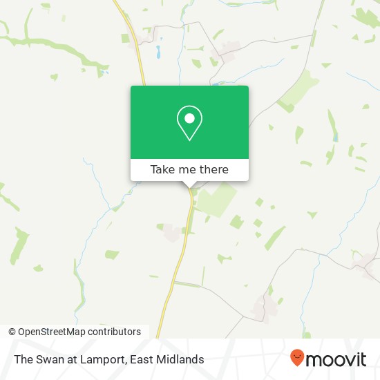 The Swan at Lamport map