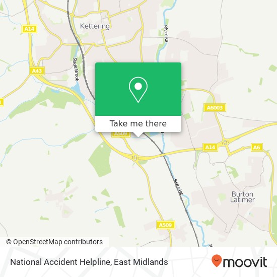 National Accident Helpline map