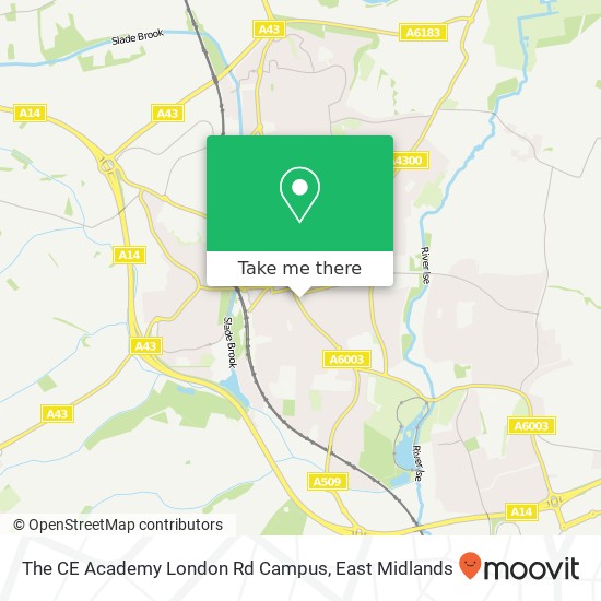 The CE Academy London Rd Campus map