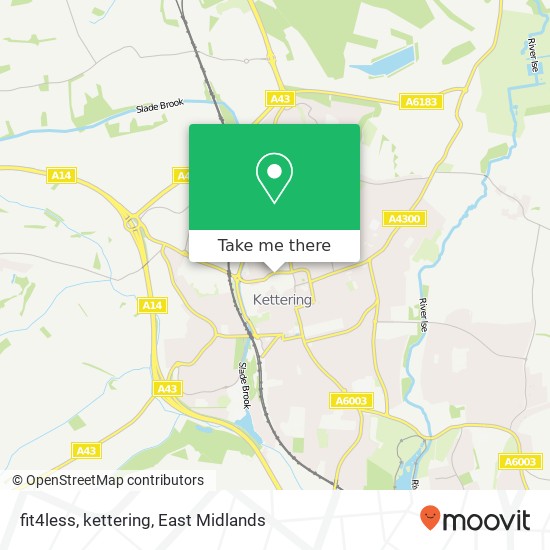 fit4less, kettering map