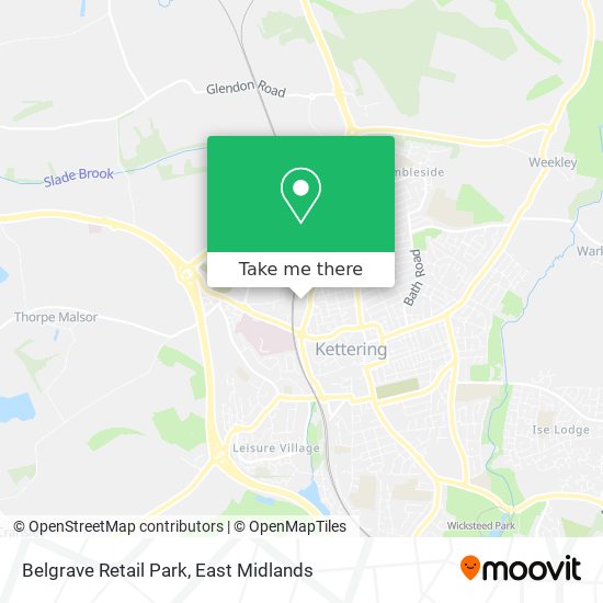 Belgrave Retail Park map