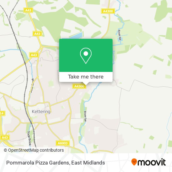 Pommarola Pizza Gardens map
