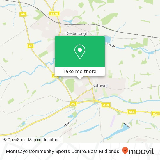 Montsaye Community Sports Centre map