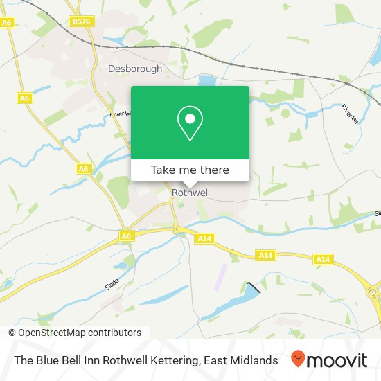 The Blue Bell Inn Rothwell Kettering map