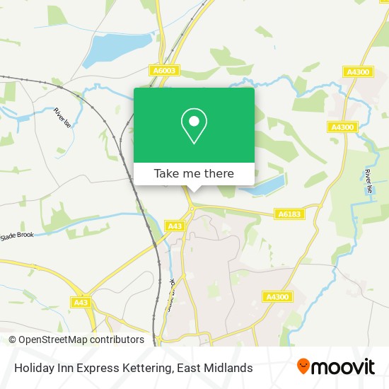 Holiday Inn Express Kettering map