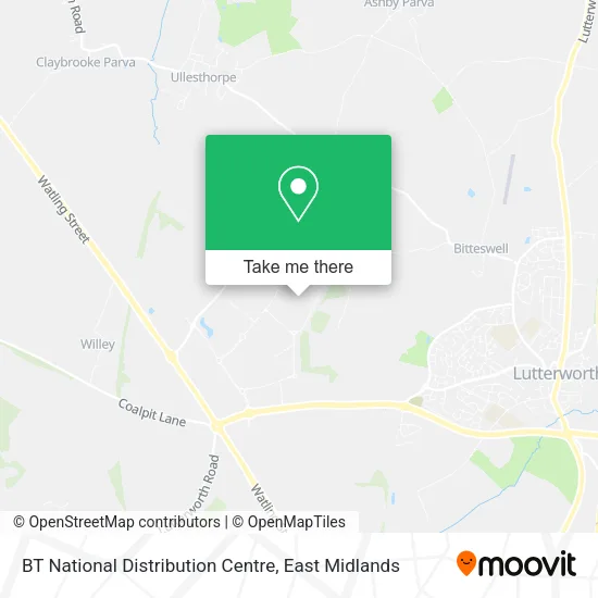 BT National Distribution Centre map