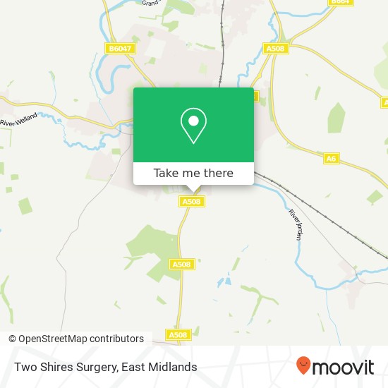 Two Shires Surgery map