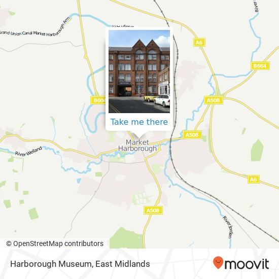 Harborough Museum map