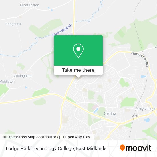 Lodge Park Technology College map
