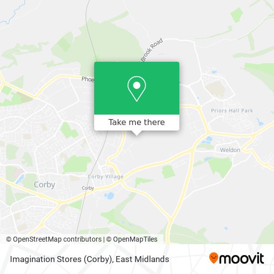 Imagination Stores (Corby) map