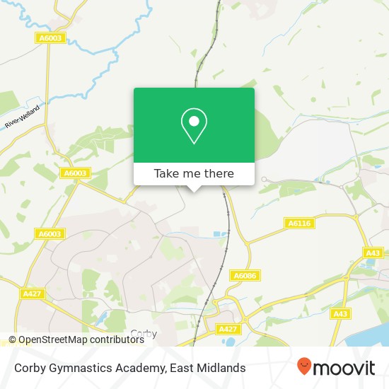 Corby Gymnastics Academy map