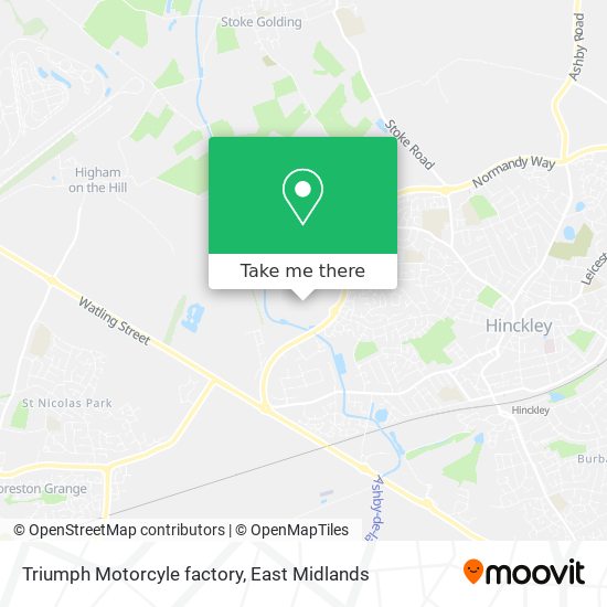 Triumph Motorcyle factory map