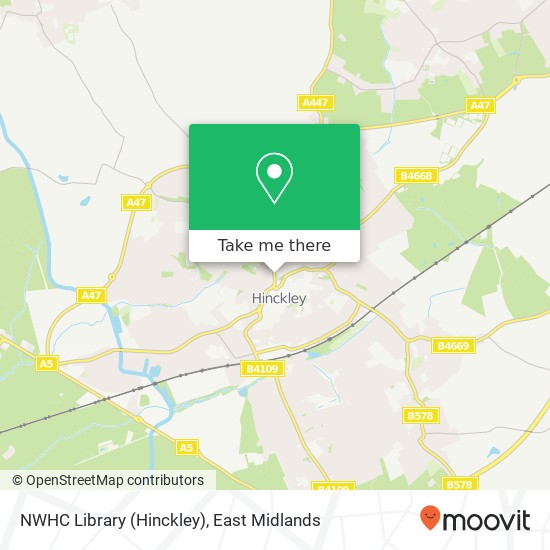 NWHC Library (Hinckley) map