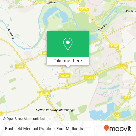Bushfield Medical Practice map