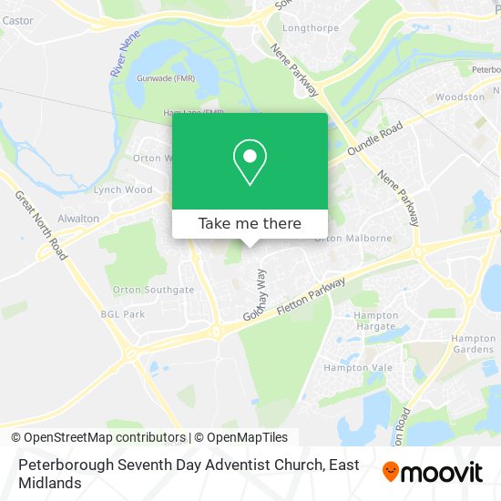 Peterborough Seventh Day Adventist Church map