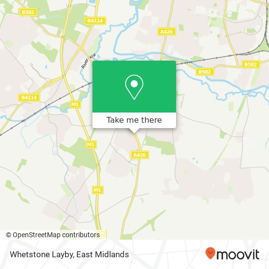 Whetstone Layby map