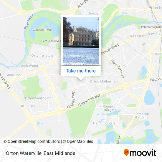 Orton Waterville map
