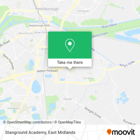 Stanground How to Get to Stanground Academy in Peterborough by Bus or Train?