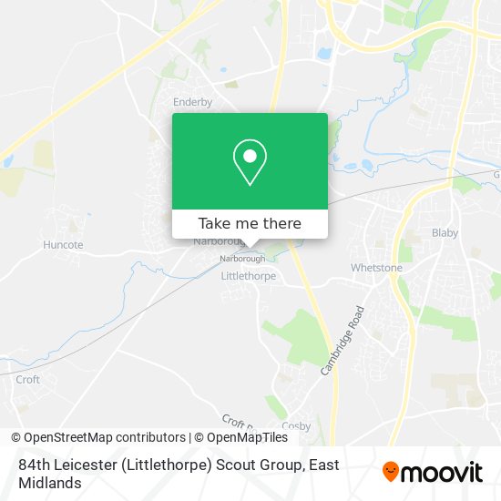 84th Leicester  (Littlethorpe) Scout Group map