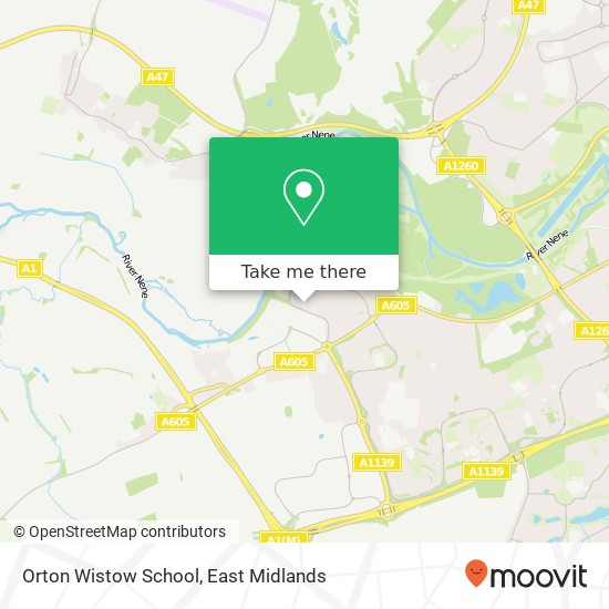 Orton Wistow School map