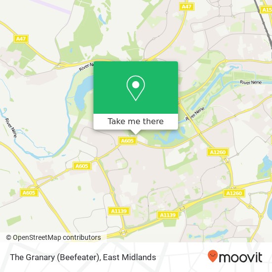 The Granary (Beefeater) map
